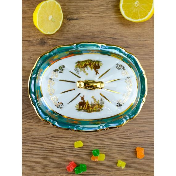 Масленка Охота зеленая, серия Мария Тереза, Repast, фото , изображение 6