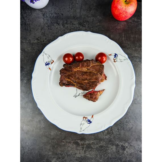 Блюдо круглое 32 см Гуси, Repast, фото , изображение 18