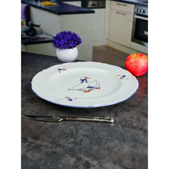 Блюдо круглое 32 см Гуси, Repast, фото , изображение 19