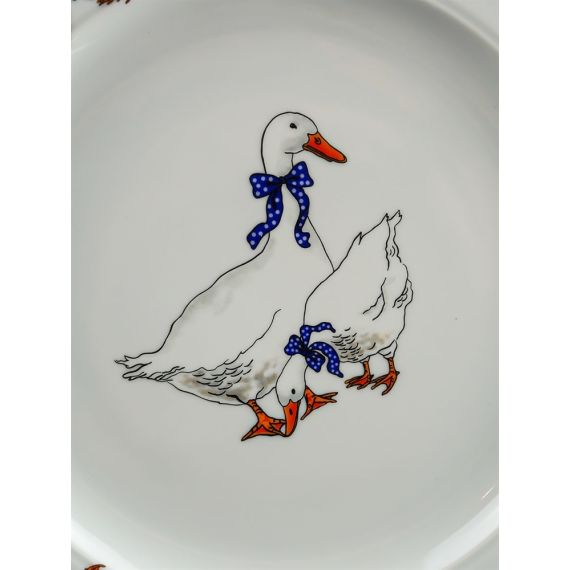 Блюдо круглое 32 см Гуси, Repast, фото , изображение 24