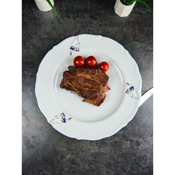 Блюдо круглое 32 см Гуси, Repast, фото , изображение 25