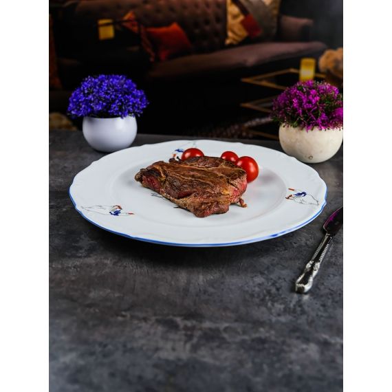 Блюдо круглое 32 см Гуси, Repast, фото , изображение 6