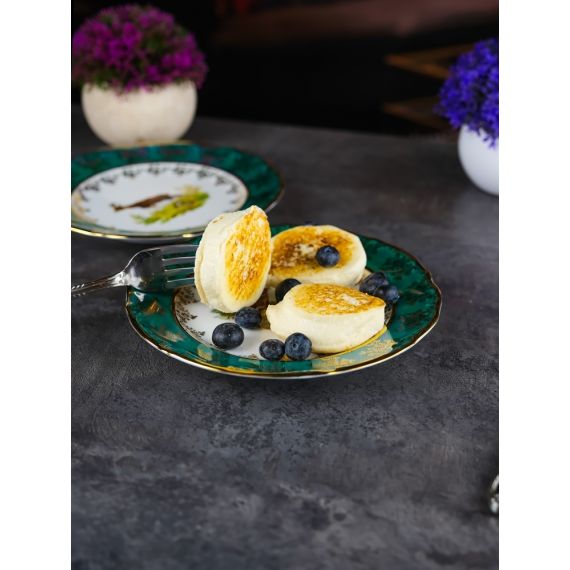 Набор из 6-ти тарелок Охота зеленая 19 см, серия Мария Тереза, Repast, фото , изображение 9