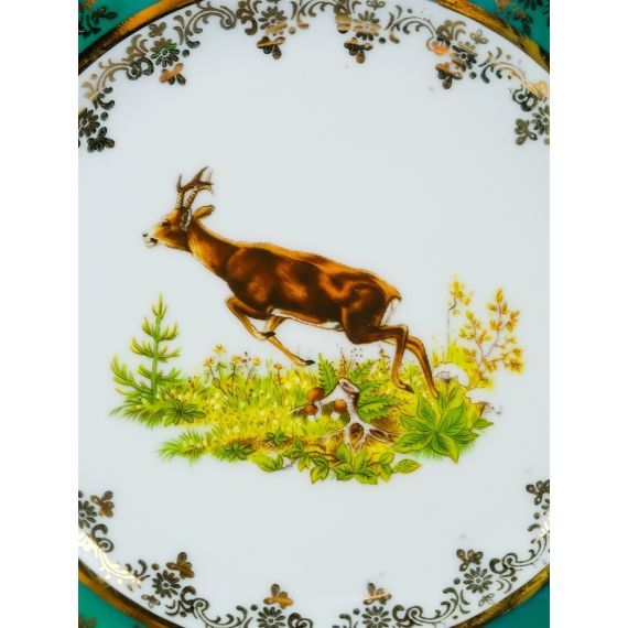 Набор из 6-ти тарелок Охота зеленая 19 см, серия Мария Тереза, Repast, фото , изображение 15