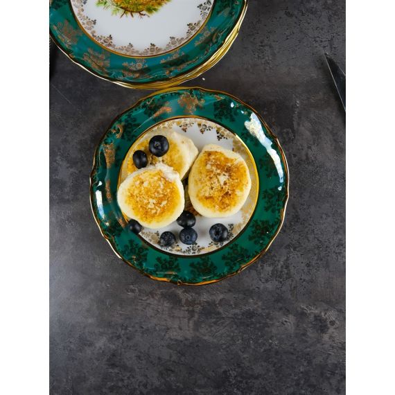 Набор из 6-ти тарелок Охота зеленая 19 см, серия Мария Тереза, Repast, фото , изображение 16