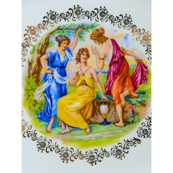 Блюдо овальное Мадонна 38 см, перламутр, серия Мария Тереза, Repast, фото , изображение 4