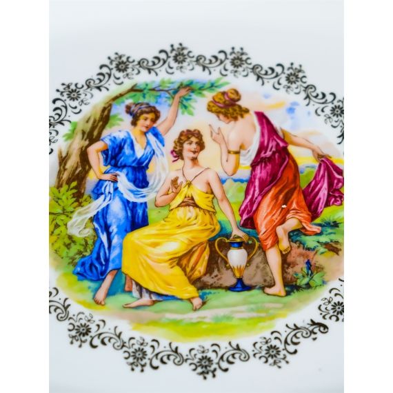 Блюдо овальное Мадонна 38 см, перламутр, серия Мария Тереза, Repast, фото , изображение 8