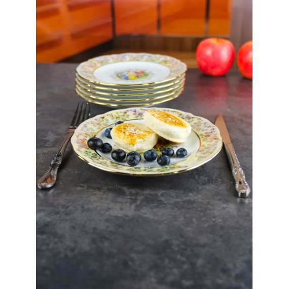 Набор из 6-ти тарелок Мадонна 19 см, перламутр, серия Мария Тереза, Repast, фото , изображение 23