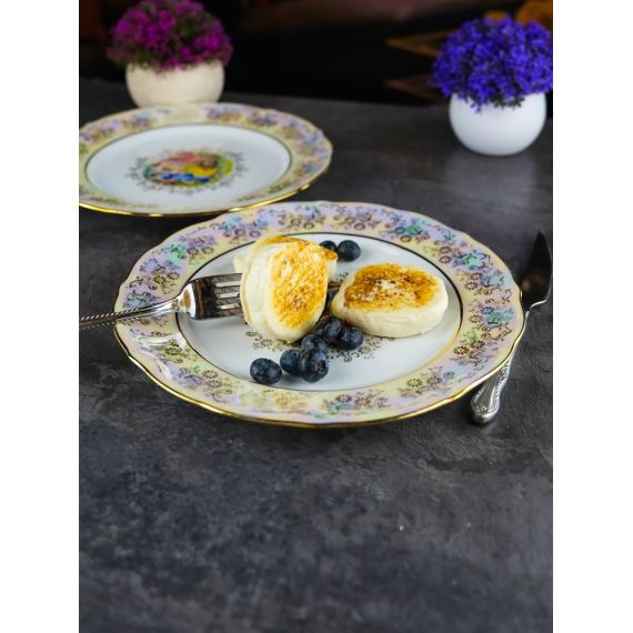 Набор из 6-ти тарелок Мадонна 25 см, перламутр, серия Мария Тереза, Repast, фото , изображение 20