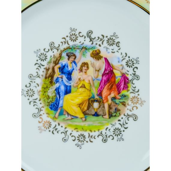 Набор из 6-ти тарелок Мадонна 25 см, перламутр, серия Мария Тереза, Repast, фото , изображение 21