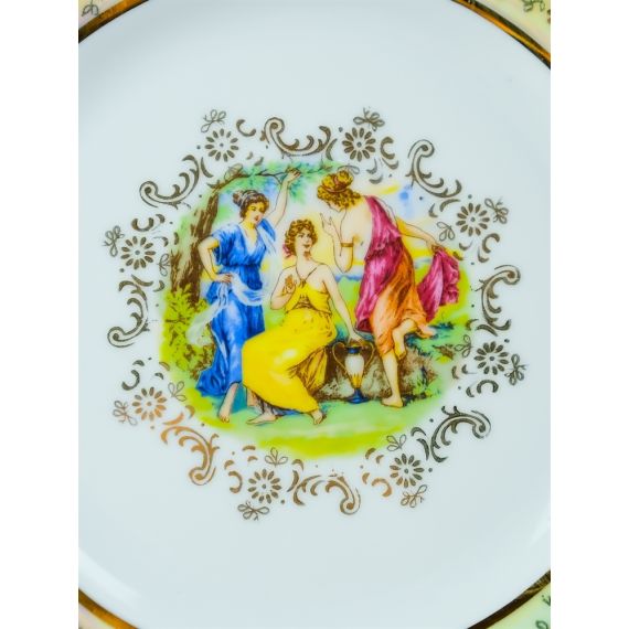 Набор из 6-ти тарелок Мадонна 19 см, перламутр, серия Мария Тереза, Repast, фото , изображение 3