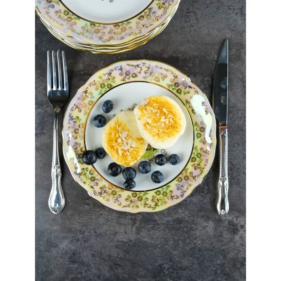 Набор из 6-ти тарелок Мадонна 19 см, перламутр, серия Мария Тереза, Repast, фото , изображение 4