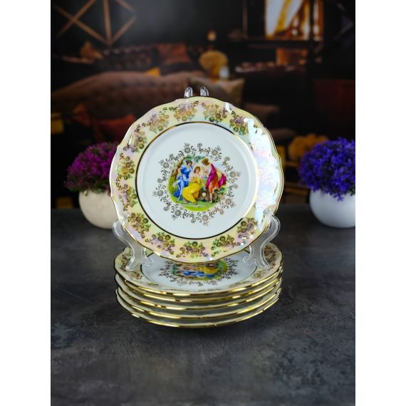 Набор из 6-ти тарелок Мадонна 17 см, перламутр, серия Мария Тереза, Repast, фото , изображение 13