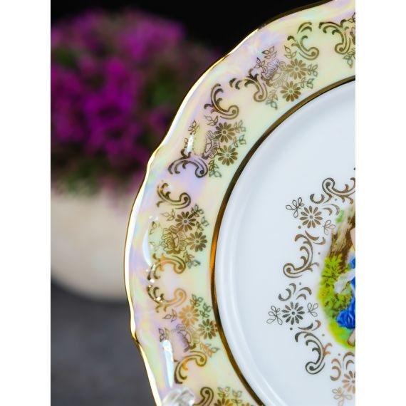 Набор из 6-ти тарелок Мадонна 17 см, перламутр, серия Мария Тереза, Repast, фото , изображение 14