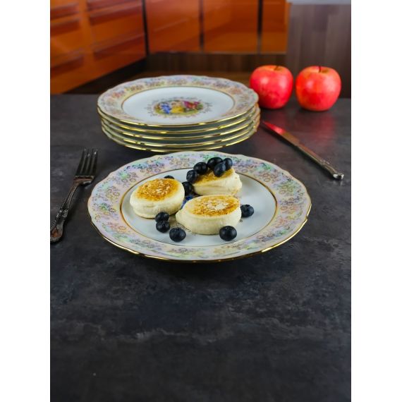 Набор из 6-ти тарелок Мадонна 25 см, перламутр, серия Мария Тереза, Repast, фото , изображение 3