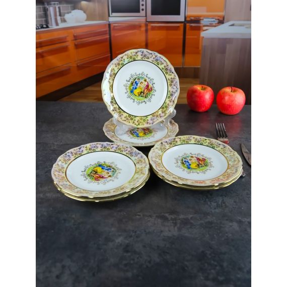 Набор из 6-ти тарелок Мадонна 19 см, перламутр, серия Мария Тереза, Repast, фото , изображение 9