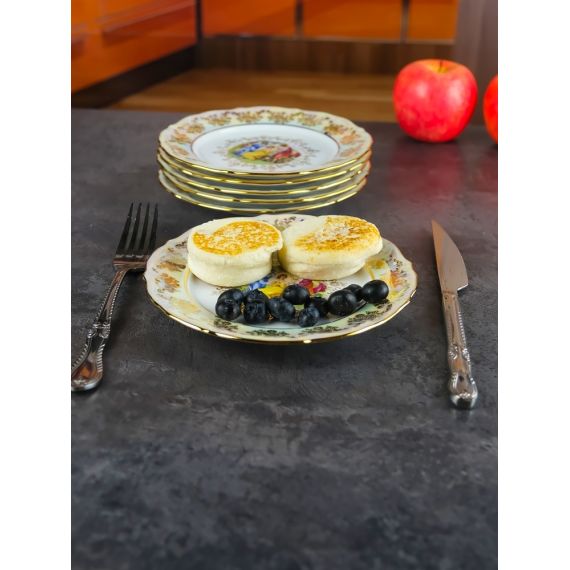 Набор из 6-ти тарелок Мадонна 17 см, перламутр, серия Мария Тереза, Repast, фото , изображение 17