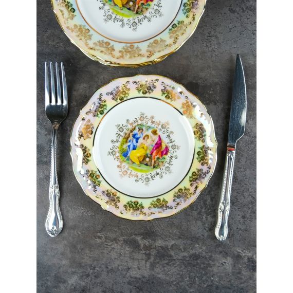 Набор из 6-ти тарелок Мадонна 17 см, перламутр, серия Мария Тереза, Repast, фото , изображение 20