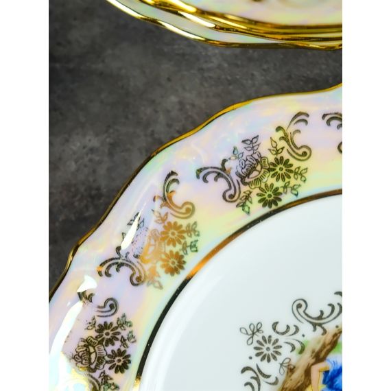 Набор из 6-ти тарелок Мадонна 17 см, перламутр, серия Мария Тереза, Repast, фото , изображение 21