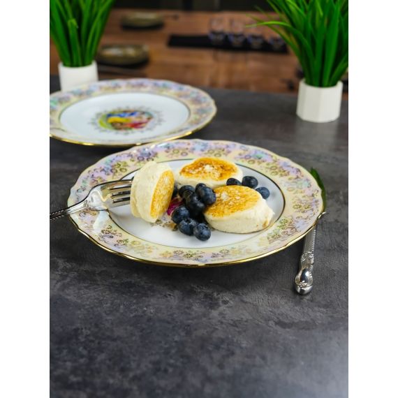 Набор из 6-ти тарелок Мадонна 25 см, перламутр, серия Мария Тереза, Repast, фото , изображение 9