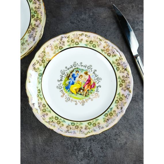 Набор из 6-ти тарелок Мадонна 19 см, перламутр, серия Мария Тереза, Repast, фото , изображение 14