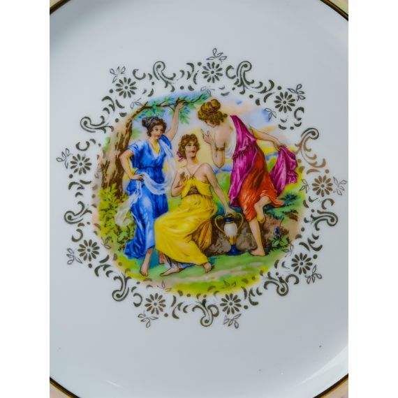 Набор из 6-ти тарелок Мадонна 25 см, перламутр, серия Мария Тереза, Repast, фото , изображение 10