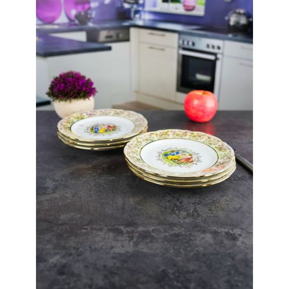 Набор из 6-ти тарелок Мадонна 19 см, перламутр, серия Мария Тереза, Repast, фото , изображение 16