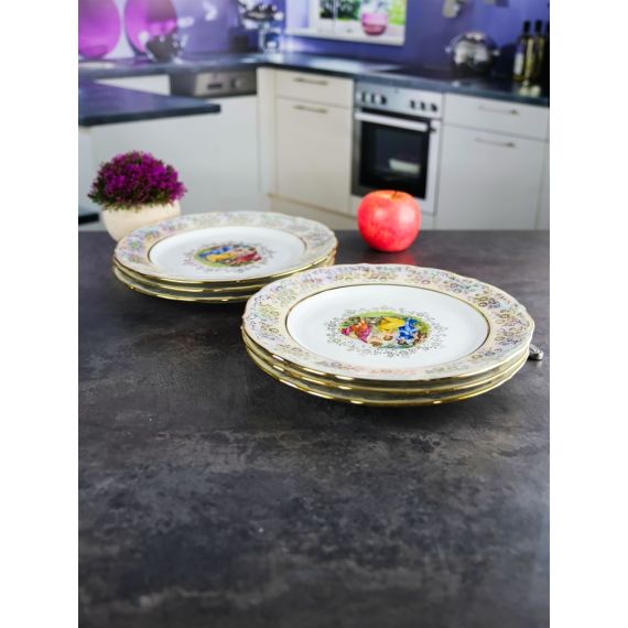 Набор из 6-ти тарелок Мадонна 25 см, перламутр, серия Мария Тереза, Repast, фото , изображение 15