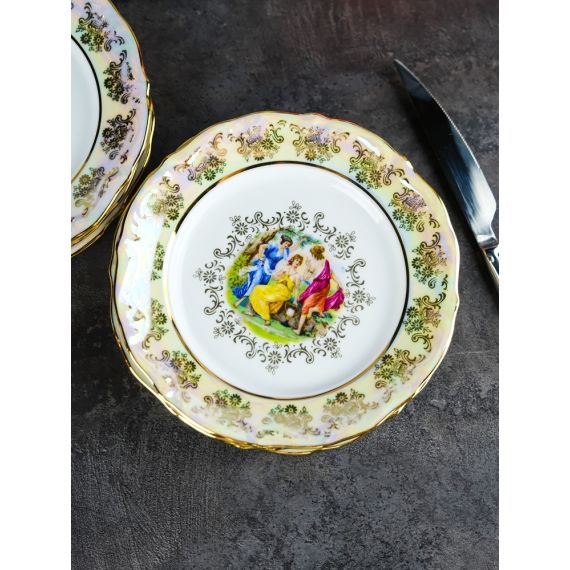 Набор из 6-ти тарелок Мадонна 17 см, перламутр, серия Мария Тереза, Repast, фото , изображение 7