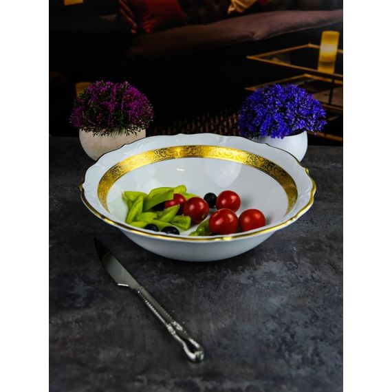 Салатница Матовая полоса 26 см, серия Мария Тереза, Repast, фото , изображение 10