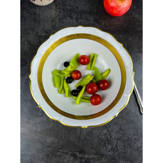 Салатница Матовая полоса 26 см, серия Мария Тереза, Repast, фото , изображение 11