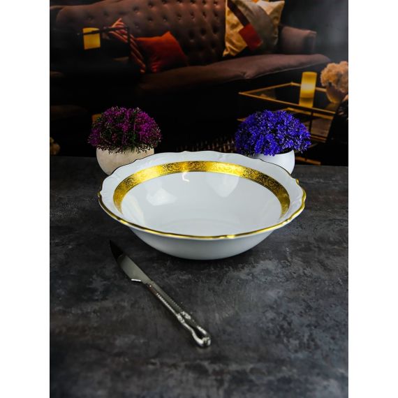 Салатница Матовая полоса 26 см, серия Мария Тереза, Repast, фото , изображение 13