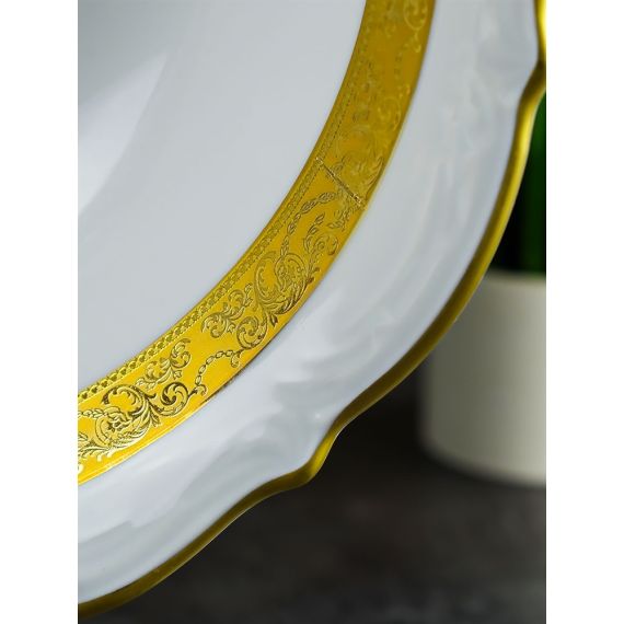 Салатница Матовая полоса 26 см, серия Мария Тереза, Repast, фото , изображение 3