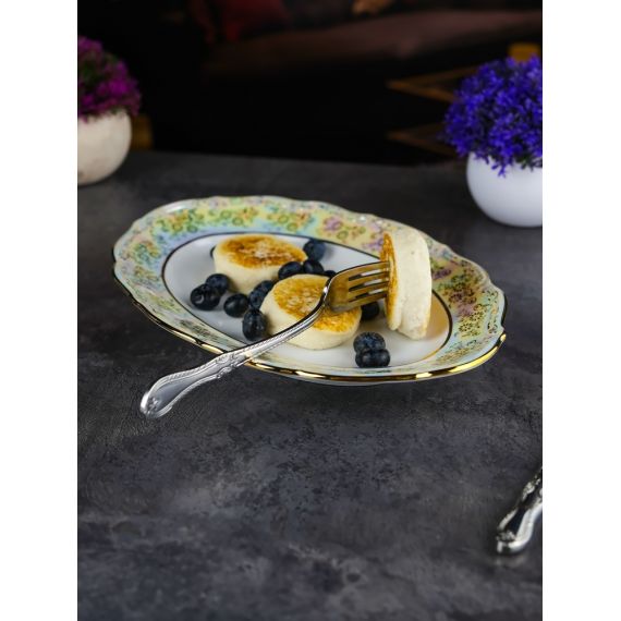 Блюдо овальное Мадонна 29 см, перламутр, серия Мария Тереза, Repast, фото , изображение 9