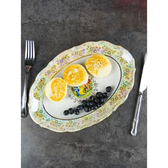 Блюдо овальное Мадонна 29 см, перламутр, серия Мария Тереза, Repast, фото , изображение 10