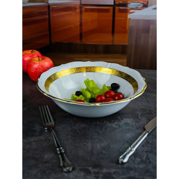 Салатница Матовая полоса 26 см, серия Мария Тереза, Repast, фото , изображение 6