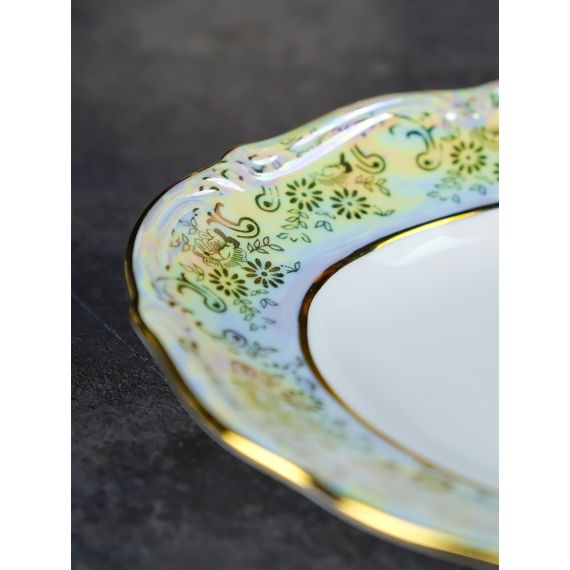 Блюдо овальное Мадонна 29 см, перламутр, серия Мария Тереза, Repast, фото , изображение 13