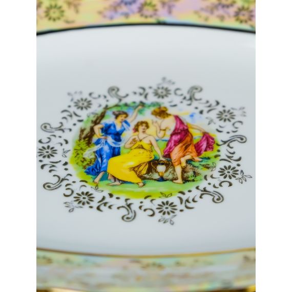 Блюдо овальное Мадонна 29 см, перламутр, серия Мария Тереза, Repast, фото , изображение 14