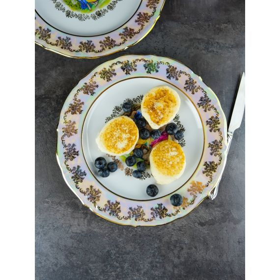 Набор из 6-ти тарелок Мадонна 27 см, перламутр, серия Мария Тереза, Repast, фото , изображение 18