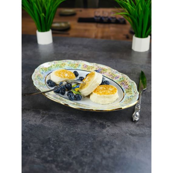 Блюдо овальное Мадонна 29 см, перламутр, серия Мария Тереза, Repast, фото , изображение 16