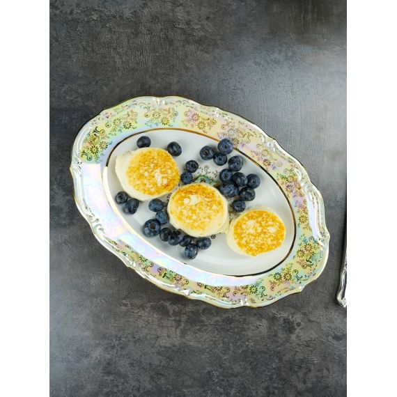 Блюдо овальное Мадонна 29 см, перламутр, серия Мария Тереза, Repast, фото , изображение 17