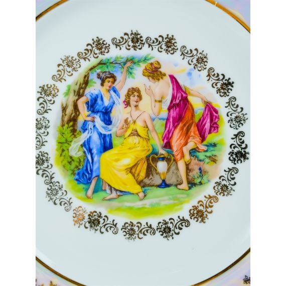 Набор из 6-ти тарелок Мадонна 27 см, перламутр, серия Мария Тереза, Repast, фото , изображение 5