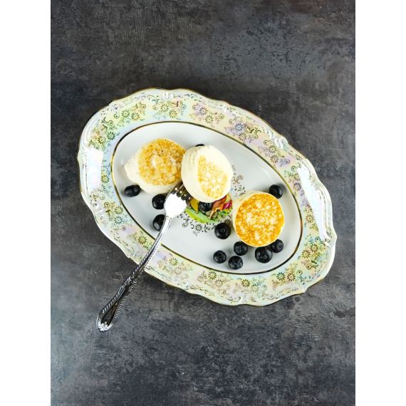 Блюдо овальное Мадонна 29 см, перламутр, серия Мария Тереза, Repast, фото , изображение 3