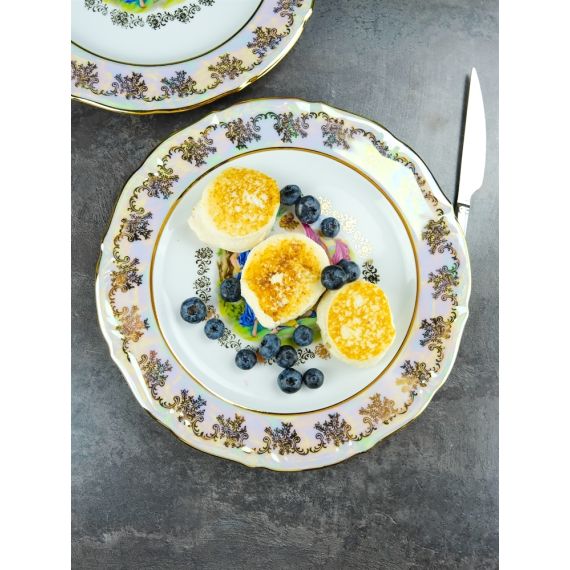 Набор из 6-ти тарелок Мадонна 27 см, перламутр, серия Мария Тереза, Repast, фото , изображение 9