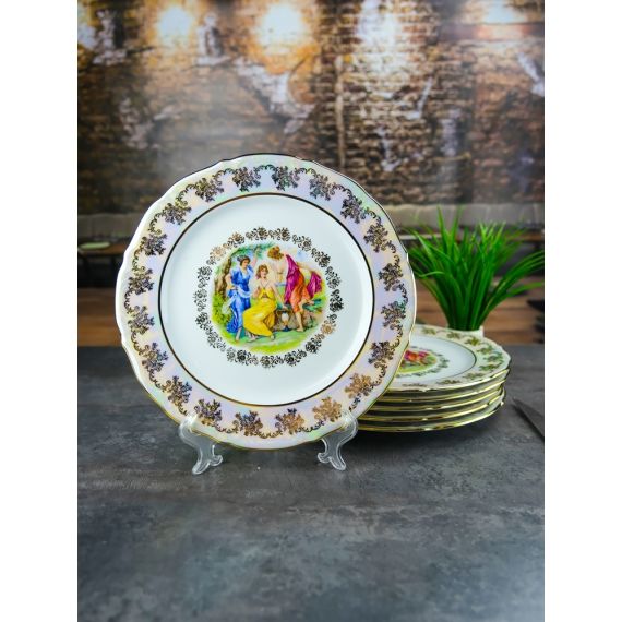 Набор из 6-ти тарелок Мадонна 27 см, перламутр, серия Мария Тереза, Repast, фото , изображение 10