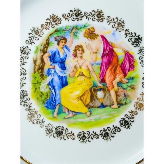 Набор из 6-ти тарелок Мадонна 27 см, перламутр, серия Мария Тереза, Repast, фото , изображение 12