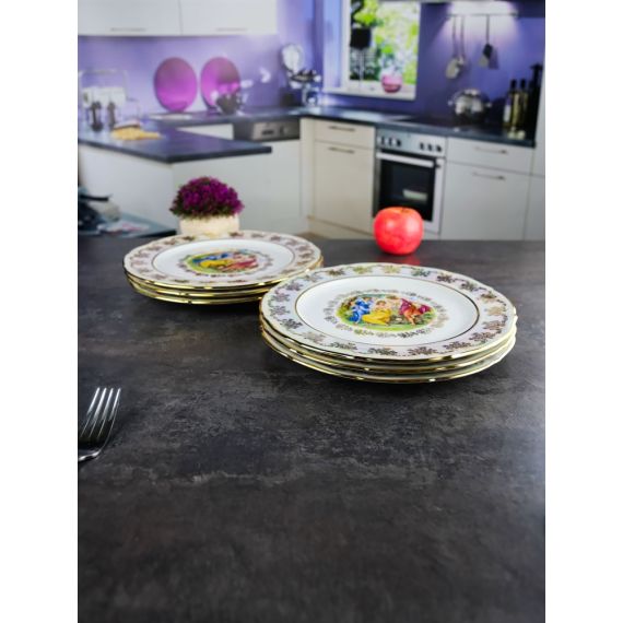 Набор из 6-ти тарелок Мадонна 27 см, перламутр, серия Мария Тереза, Repast, фото , изображение 15