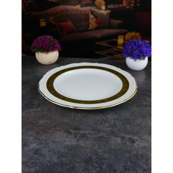 Блюдо круглое Матовая полоса 30 см, серия Мария Тереза, Repast, фото , изображение 16