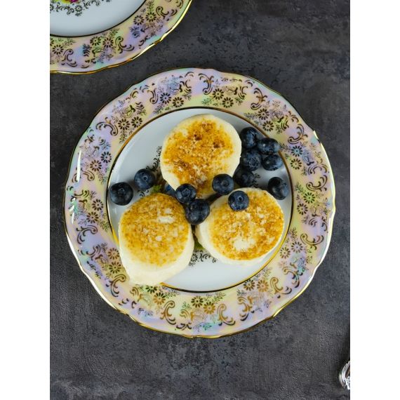 Набор из 6-ти тарелок Мадонна 21 см, перламутр, серия Мария Тереза, Repast, фото , изображение 8