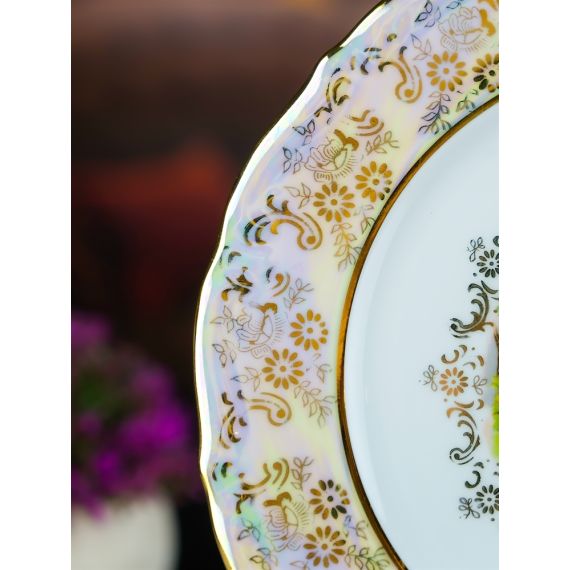 Набор из 6-ти тарелок Мадонна 21 см, перламутр, серия Мария Тереза, Repast, фото , изображение 10